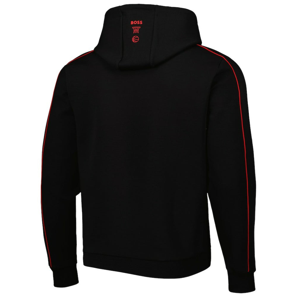 Black Atlanta Hawks NBA x Hugo Boss Team Bounce Tri-Blend Pullover Hoodie | NBA