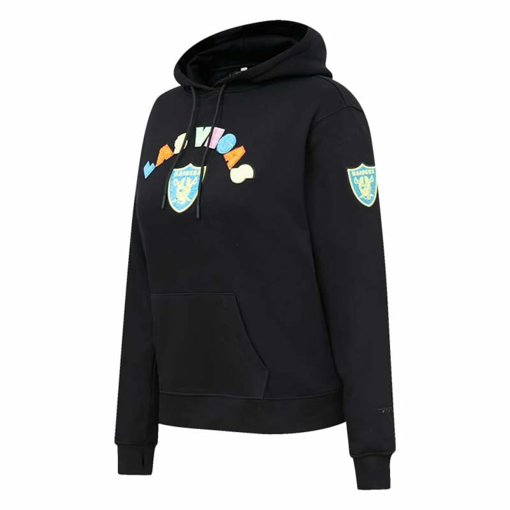 Las Vegas Raiders Pro Standard Women's Neon Fleece Pullover Hoodie | NFL Outlet