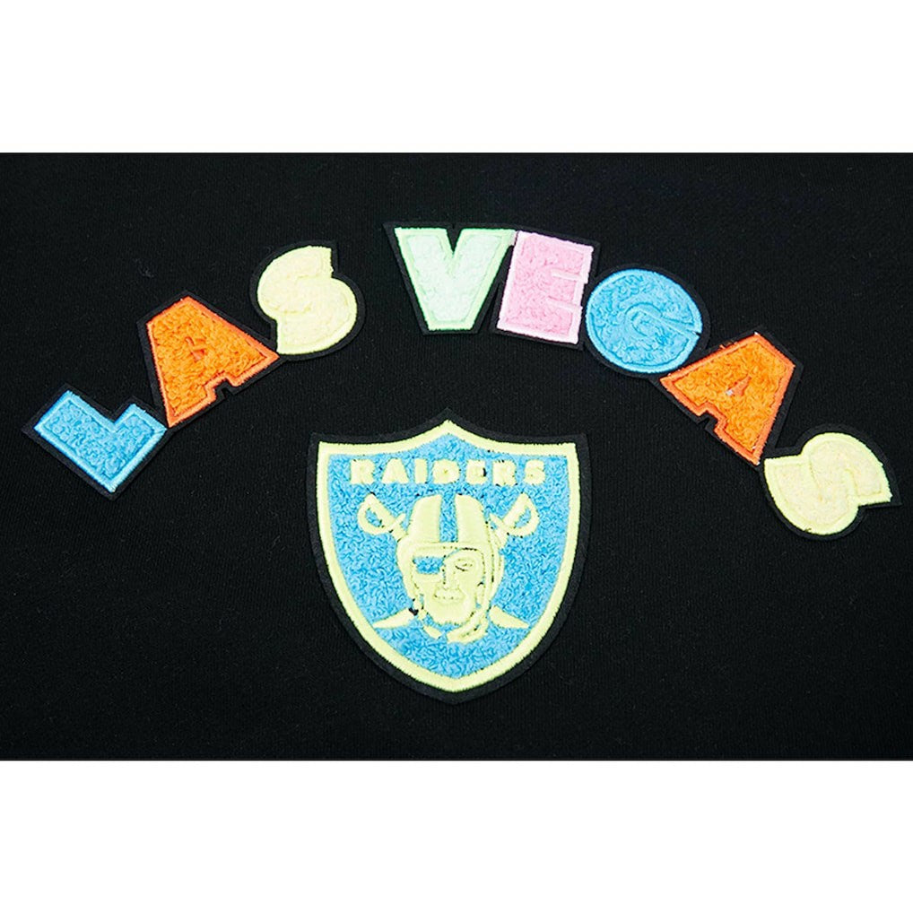 Las Vegas Raiders Pro Standard Women's Neon Fleece Pullover Hoodie | NFL Outlet