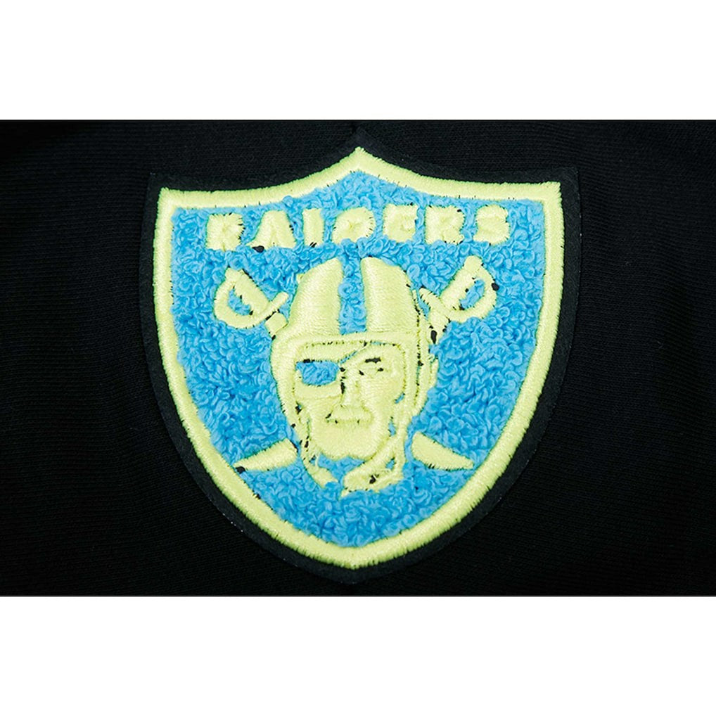 Las Vegas Raiders Pro Standard Women's Neon Fleece Pullover Hoodie | NFL Outlet