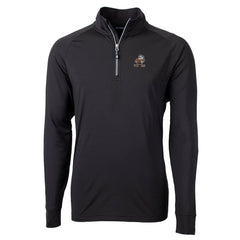 Cleveland Browns Cutter & Buck Adapt Eco Knit Stretch Recycled Big & Tall Quarter-Zip Throwback Pullover Top | NFL US