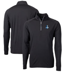 Detroit Lions Cutter & Buck Adapt Eco Knit Stretch Recycled Big & Tall Quarter-Zip Throwback Pullover Top | NFL Online