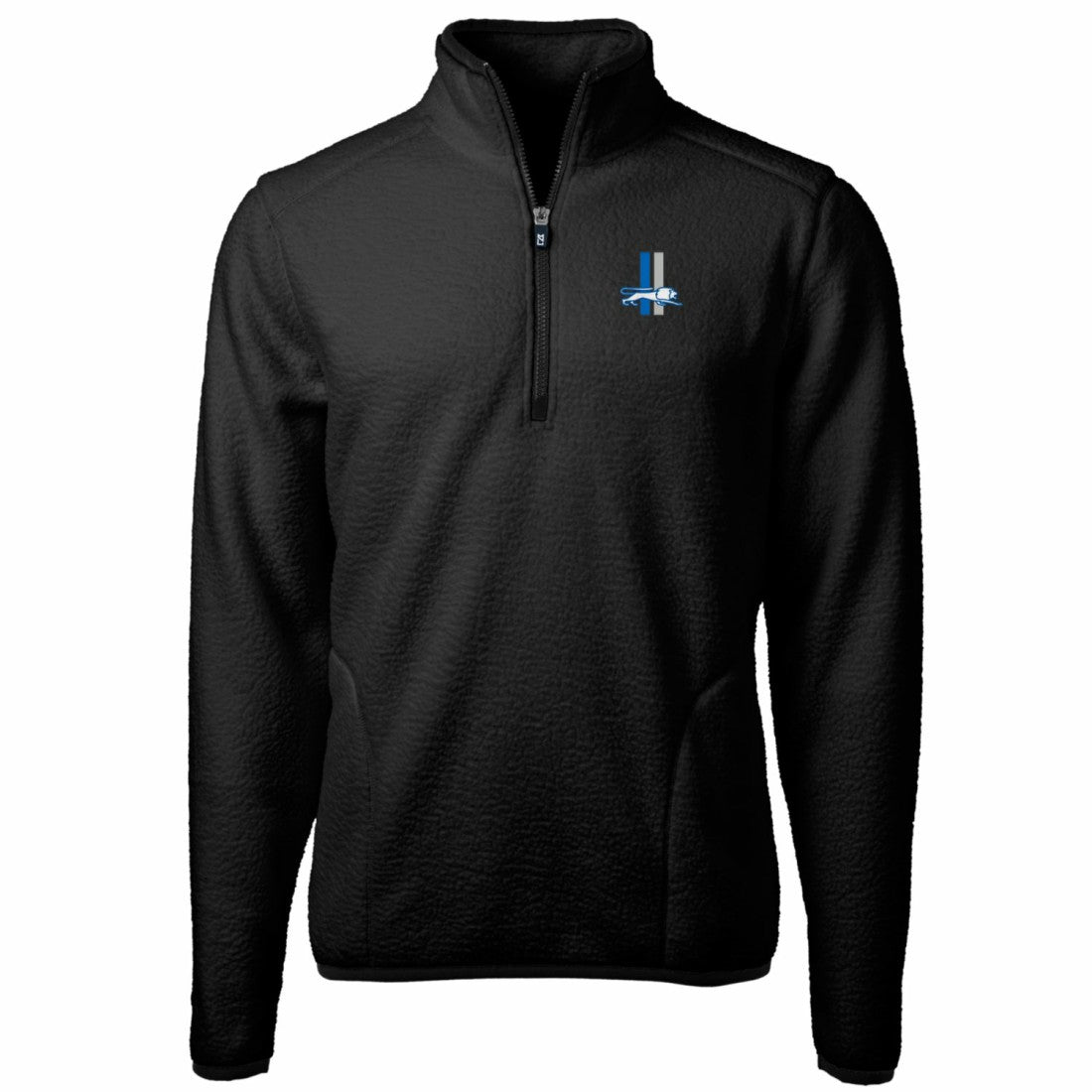 Detroit Lions Cutter & Buck Cascade Eco Sherpa Fleece Big & Tall Quarter-Zip Throwback Jacket | NFL On sale