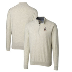 Cleveland Browns Cutter & Buck Throwback Logo Lakemont Tri-Blend Big & Tall Quarter-Zip Pullover Sweater | NFL US