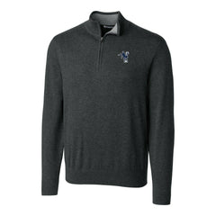 Indianapolis Colts Cutter & Buck Throwback Logo Lakemont Tri-Blend Big & Tall Quarter-Zip Pullover Sweater | NFL Sale