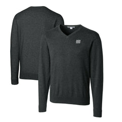 New York Giants Cutter & Buck Throwback Logo Lakemont Tri-Blend Big & Tall V-Neck Pullover Sweater | NFL Online