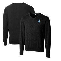 Detroit Lions Cutter & Buck Throwback Logo Lakemont Tri-Blend Big & Tall V-Neck Pullover Sweater | NFL On sale