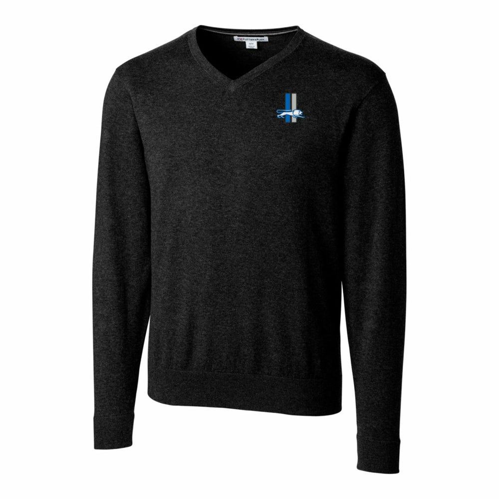 Detroit Lions Cutter & Buck Throwback Logo Lakemont Tri-Blend Big & Tall V-Neck Pullover Sweater | NFL On sale
