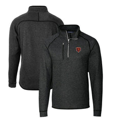 Chicago Bears Cutter & Buck Mainsail Sweater-Knit Big & Tall Half-Zip Pullover Jacket | NFL Near me