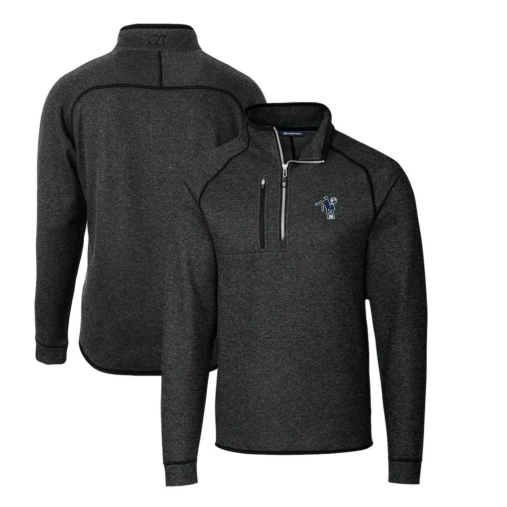 Indianapolis Colts Cutter & Buck Mainsail Sweater-Knit Big & Tall Half-Zip Pullover Jacket | NFL Online