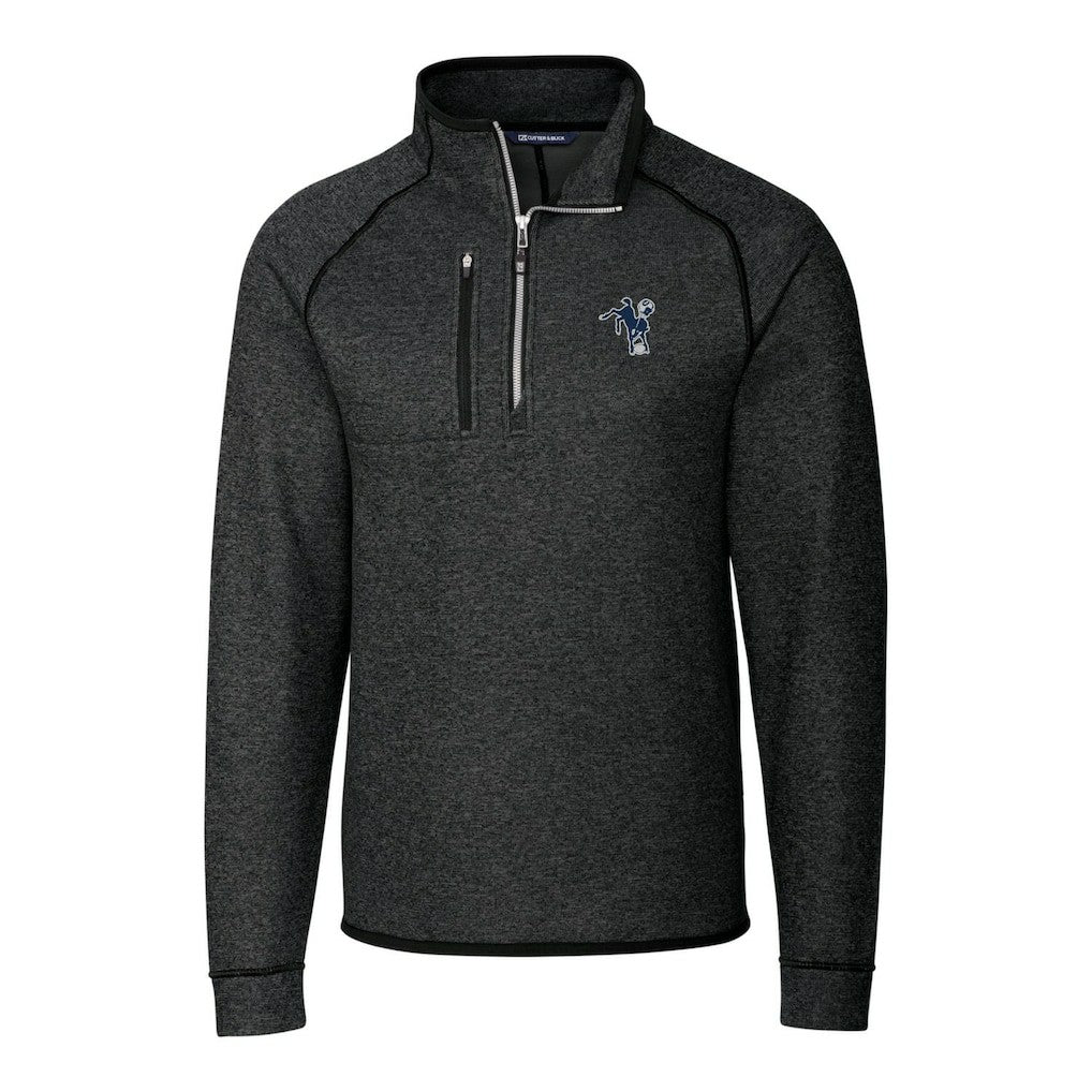 Indianapolis Colts Cutter & Buck Mainsail Sweater-Knit Big & Tall Half-Zip Pullover Jacket | NFL Online