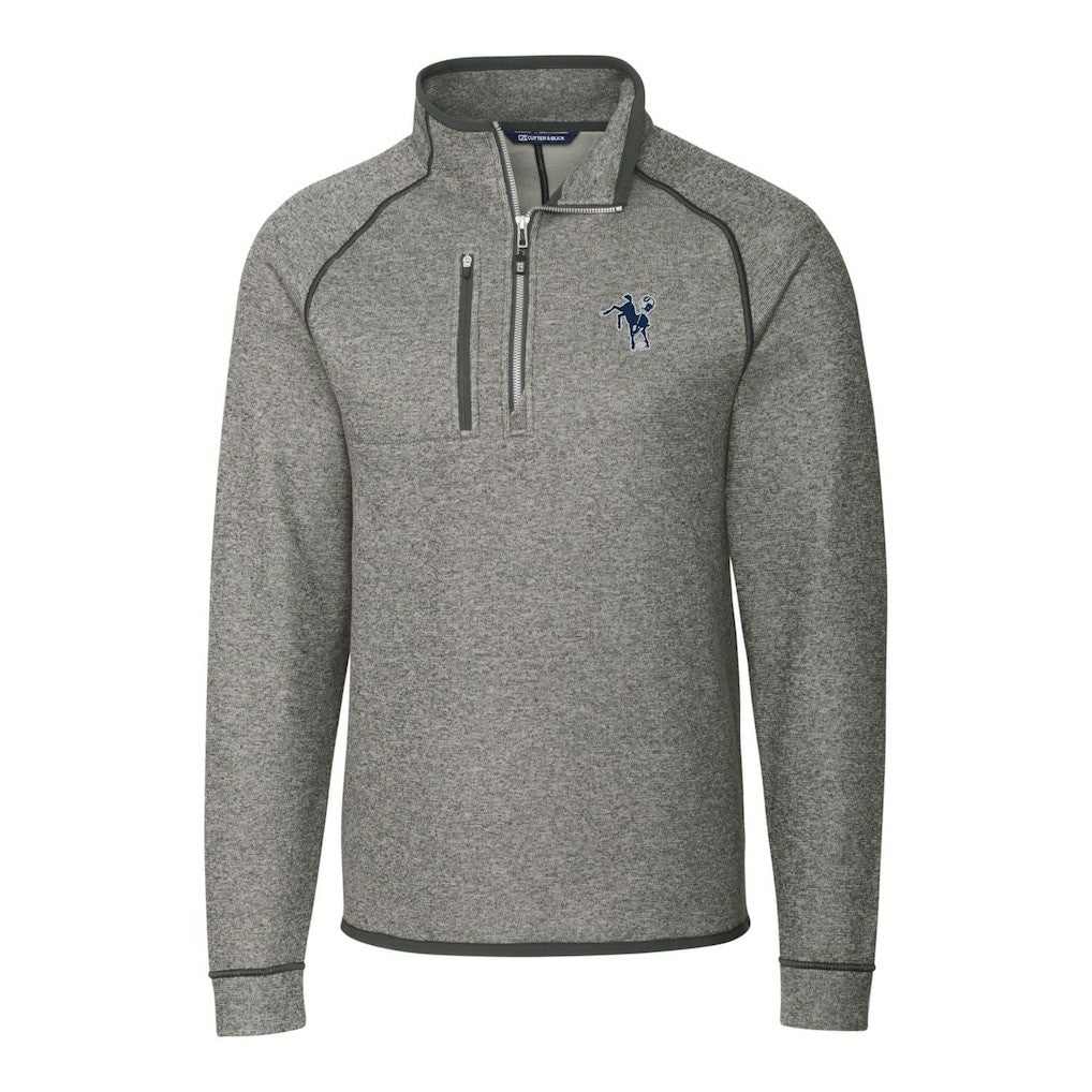 Indianapolis Colts Cutter & Buck Mainsail Sweater-Knit Big & Tall Half-Zip Pullover Jacket | NFL Hot