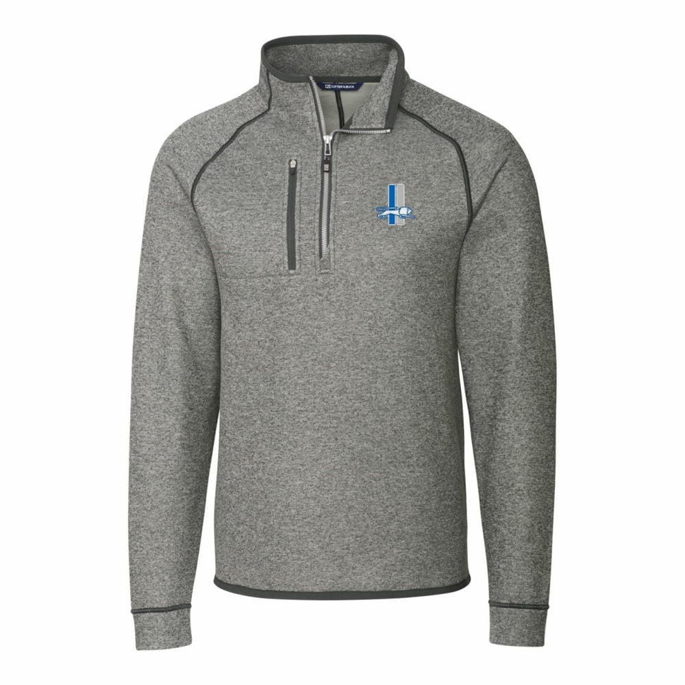 Detroit Lions Cutter & Buck Mainsail Sweater-Knit Big & Tall Half-Zip Pullover Jacket | NFL Discount