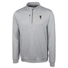Atlanta Falcons Cutter & Buck Stealth Heathered Big & Tall Throwback Logo Quarter-Zip Pullover Top | NFL Online