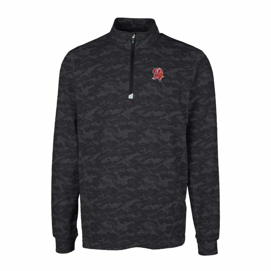 Tampa Bay Buccaneers Cutter & Buck Throwback Logo Big & Tall Traverse Camo Print Stretch Quarter-Zip Pullover Top | NFL US