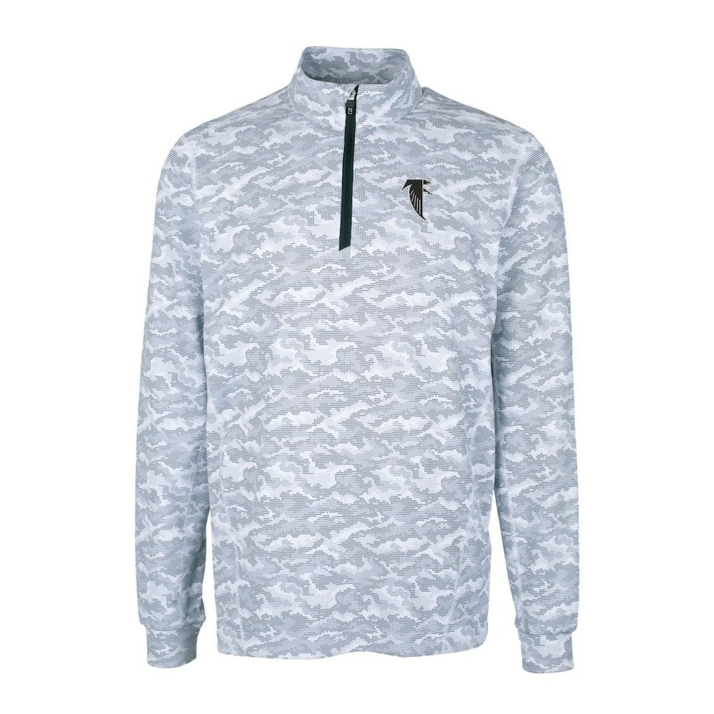 Atlanta Falcons Cutter & Buck Throwback Logo Big & Tall Traverse Camo Print Stretch Quarter-Zip Pullover Top | NFL Near me