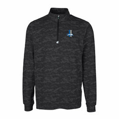 Detroit Lions Cutter & Buck Throwback Logo Big & Tall Traverse Camo Print Stretch Quarter-Zip Pullover Top | NFL Discount