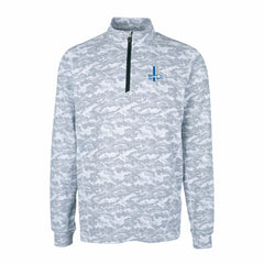 Detroit Lions Cutter & Buck Throwback Logo Big & Tall Traverse Camo Print Stretch Quarter-Zip Pullover Top | NFL Discount