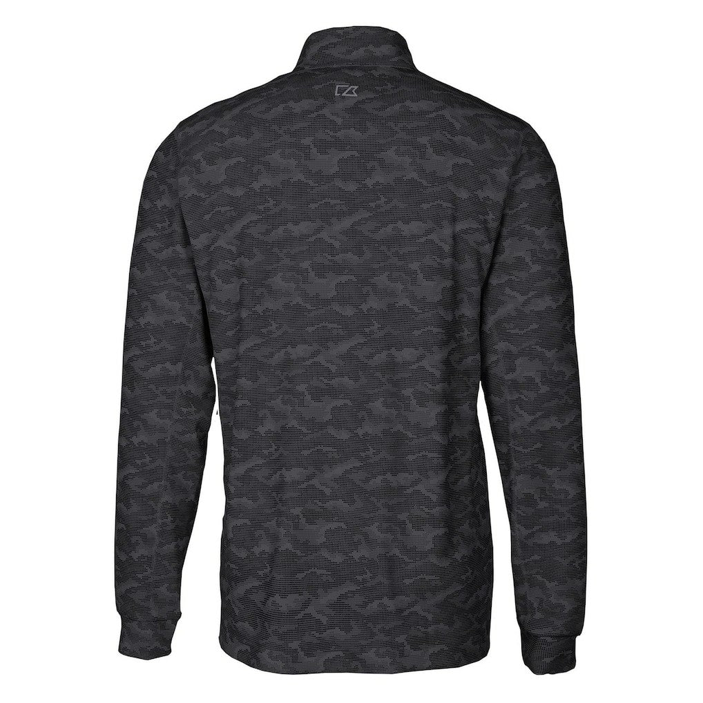 Las Vegas Raiders Cutter & Buck Throwback Logo Big & Tall Traverse Camo Print Stretch Quarter-Zip Pullover Top | NFL New