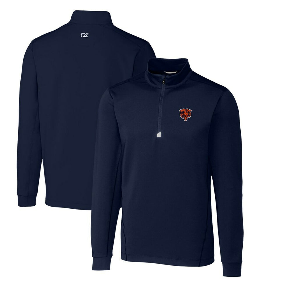 Chicago Bears Cutter & Buck Throwback Logo Traverse Stretch Quarter-Zip Big & Tall Pullover Top | NFL US