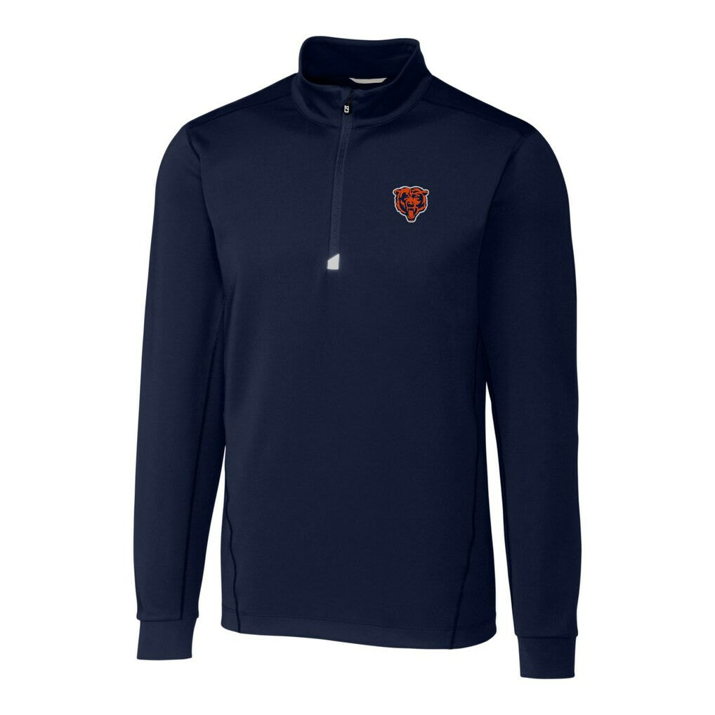 Chicago Bears Cutter & Buck Throwback Logo Traverse Stretch Quarter-Zip Big & Tall Pullover Top | NFL US