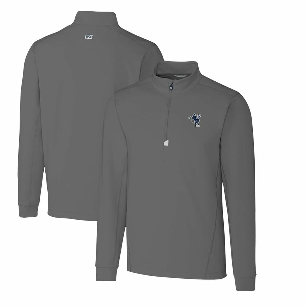 Indianapolis Colts Cutter & Buck Throwback Logo Traverse Stretch Quarter-Zip Big & Tall Pullover Top | NFL Near me