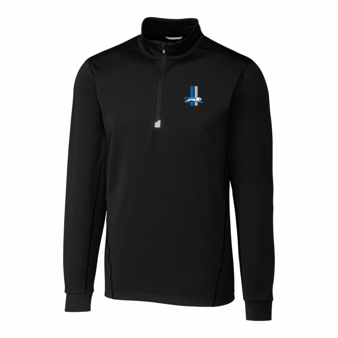 Detroit Lions Cutter & Buck Throwback Logo Traverse Stretch Quarter-Zip Big & Tall Pullover Top | NFL Outlet