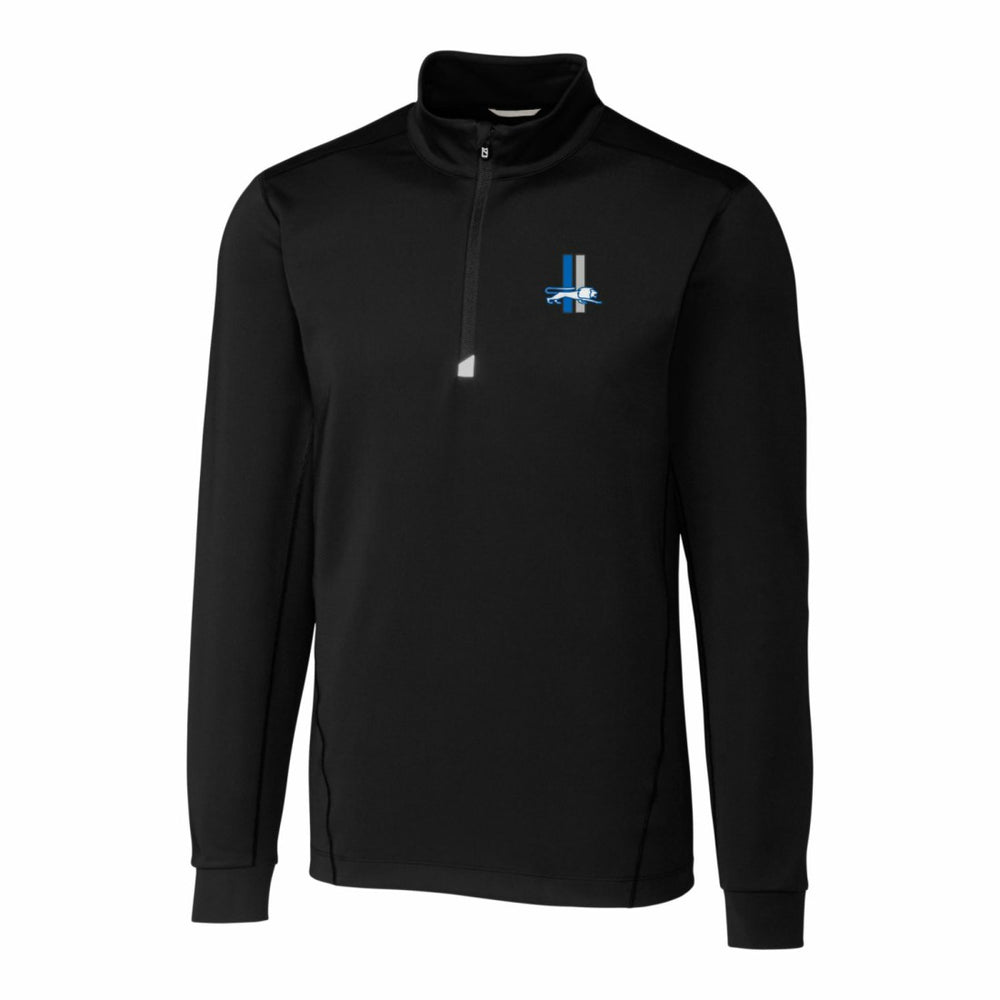 Detroit Lions Cutter & Buck Throwback Logo Traverse Stretch Quarter-Zip Big & Tall Pullover Top | NFL Outlet