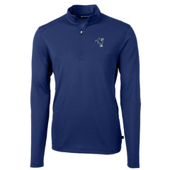 Indianapolis Colts Cutter & Buck Throwback Logo Virtue Eco Pique Recycled Quarter-Zip Big & Tall Pullover Top | NFL US