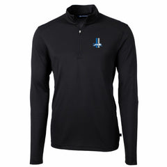 Detroit Lions Cutter & Buck Throwback Logo Virtue Eco Pique Recycled Quarter-Zip Big & Tall Pullover Top | NFL New