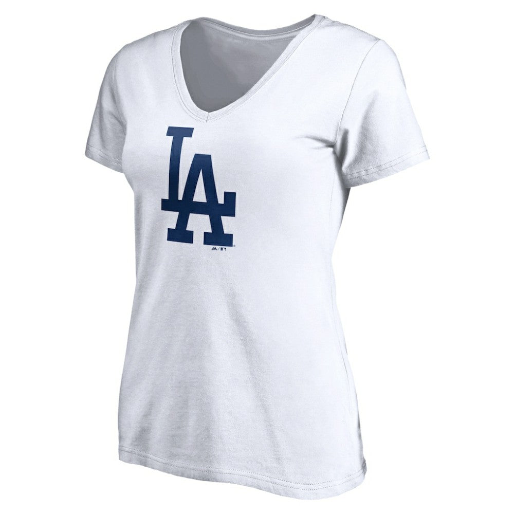 Los Angeles Dodgers Women's Official Logo V-Neck T-Shirt - MLB T-shirts