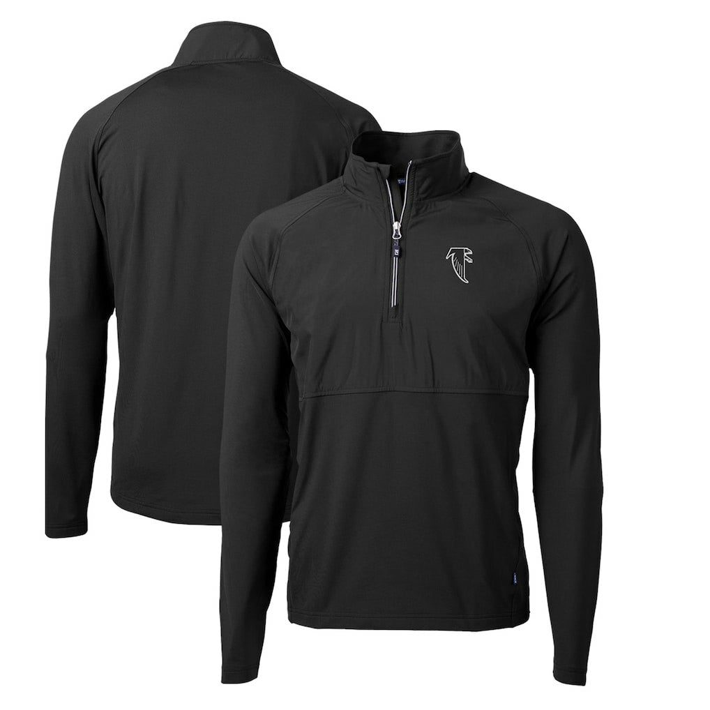 Atlanta Falcons Cutter & Buck Adapt Eco Knit Hybrid Recycled Quarter-Zip Throwback Pullover Top | NFL Near me