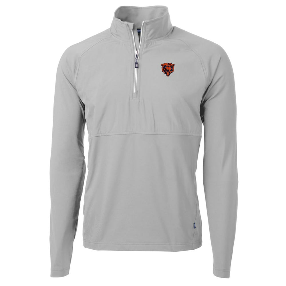 Chicago Bears Cutter & Buck Adapt Eco Knit Hybrid Recycled Quarter-Zip Throwback Pullover Top | NFL On sale