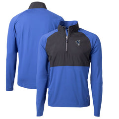 Indianapolis Colts Cutter & Buck Adapt Eco Knit Hybrid Recycled Quarter-Zip Throwback Pullover Top | NFL Hot