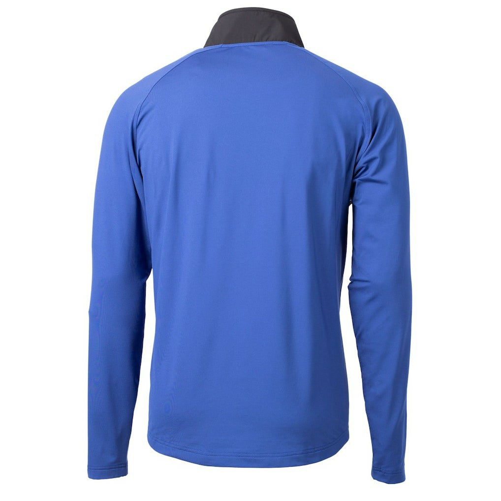 New England Patriots Cutter & Buck Adapt Eco Knit Hybrid Recycled Quarter-Zip Throwback Pullover Top | NFL On sale