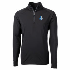 Detroit Lions Cutter & Buck Adapt Eco Knit Stretch Recycled Quarter-Zip Throwback Pullover Top | NFL Outlet