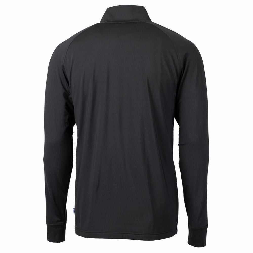Detroit Lions Cutter & Buck Adapt Eco Knit Stretch Recycled Quarter-Zip Throwback Pullover Top | NFL Outlet