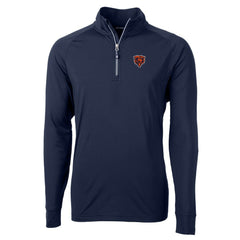 Chicago Bears Cutter & Buck Adapt Eco Knit Stretch Recycled Quarter-Zip Throwback Pullover Top | NFL Near me