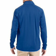 Buffalo Bills Cutter & Buck Adapt Eco Knit Stretch Recycled Quarter-Zip Throwback Pullover Top | NFL New