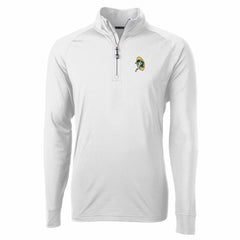 Green Bay Packers Cutter & Buck Adapt Eco Knit Stretch Recycled Quarter-Zip Throwback Pullover Top | NFL Online