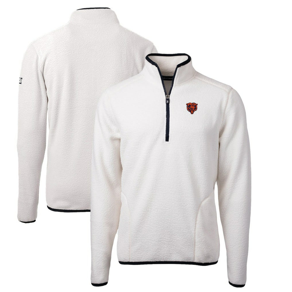 Chicago Bears Cutter & Buck Throwback Eco Sherpa Fleece Quarter-Zip Pullover Jacket | NFL On sale