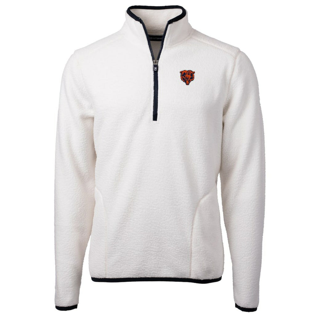 Chicago Bears Cutter & Buck Throwback Eco Sherpa Fleece Quarter-Zip Pullover Jacket | NFL On sale