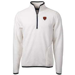 Chicago Bears Cutter & Buck Throwback Eco Sherpa Fleece Quarter-Zip Pullover Jacket | NFL On sale