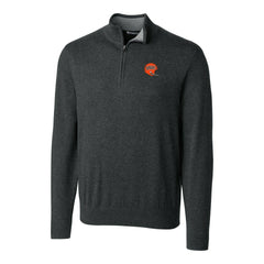 Cincinnati Bengals Cutter & Buck Throwback Logo Lakemont Tri-Blend Quarter-Zip Pullover Sweater | NFL Outlet