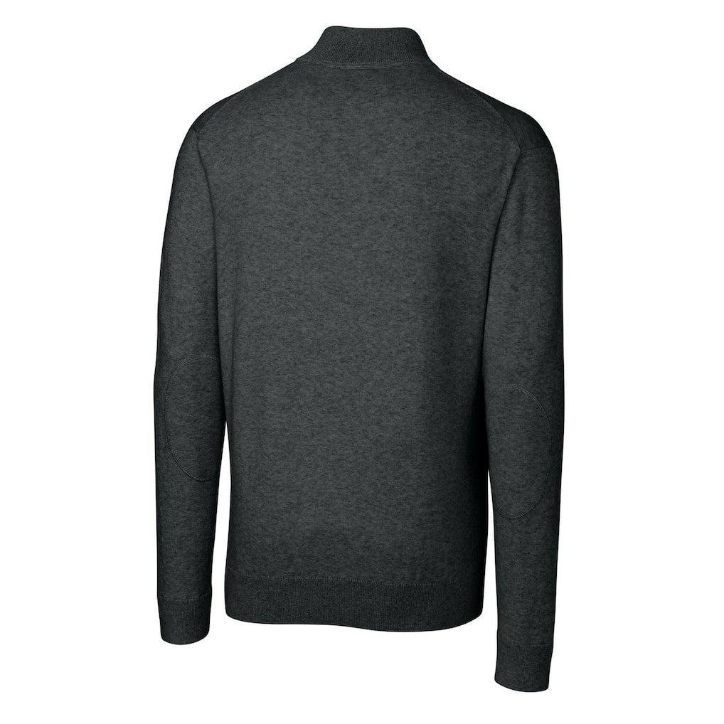 Cincinnati Bengals Cutter & Buck Throwback Logo Lakemont Tri-Blend Quarter-Zip Pullover Sweater | NFL Outlet