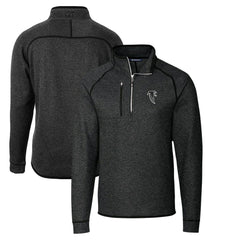 Atlanta Falcons Cutter & Buck Throwback Logo Mainsail Sweater-Knit Half-Zip Pullover Jacket | NFL Near me