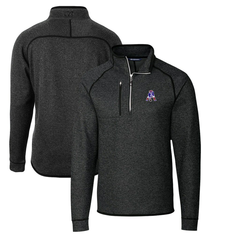 New England Patriots Cutter & Buck Throwback Logo Mainsail Sweater-Knit Half-Zip Pullover Jacket | NFL Near me