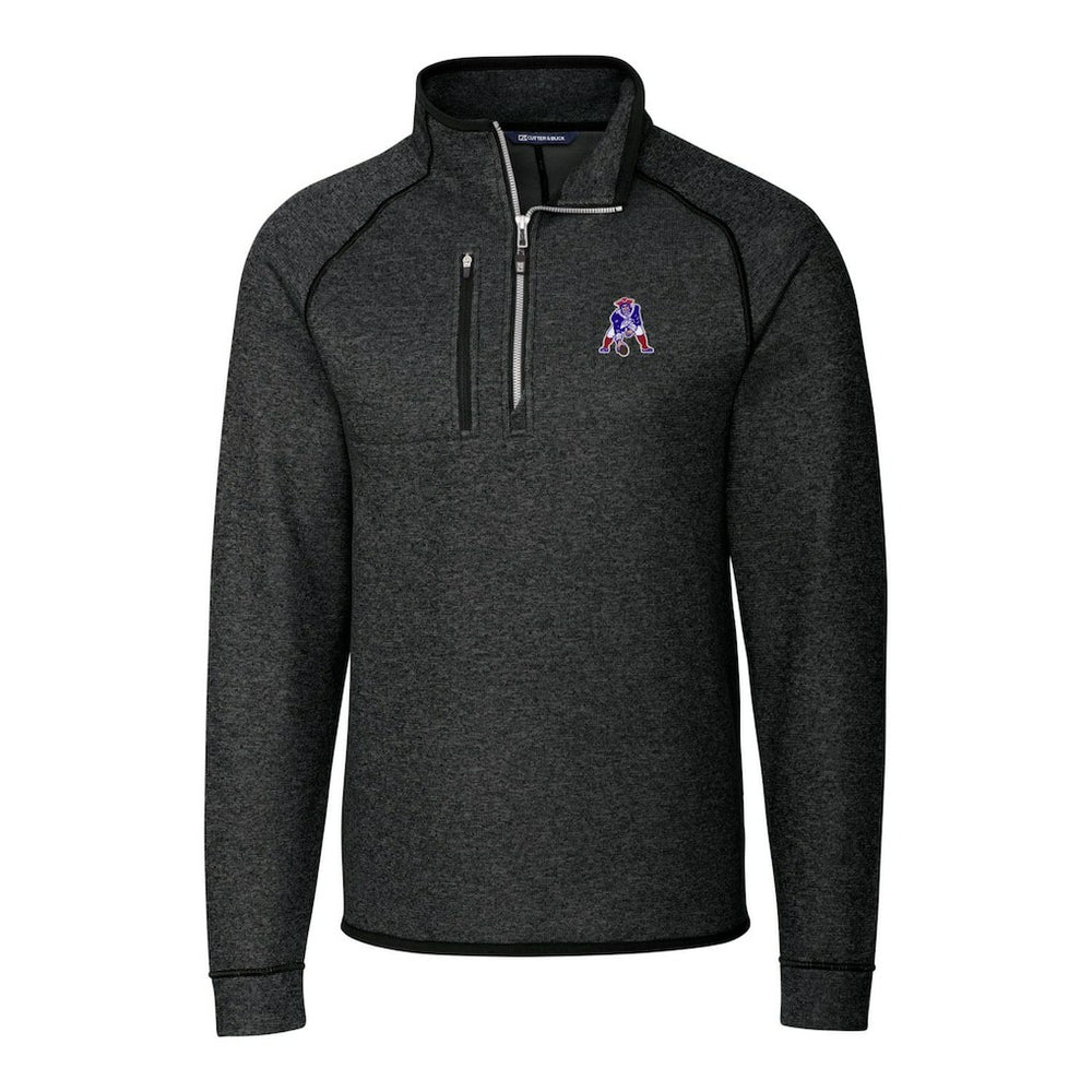 New England Patriots Cutter & Buck Throwback Logo Mainsail Sweater-Knit Half-Zip Pullover Jacket | NFL Near me