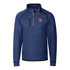 Denver Broncos Cutter & Buck Throwback Logo Mainsail Sweater-Knit Half-Zip Pullover Jacket | NFL Discount
