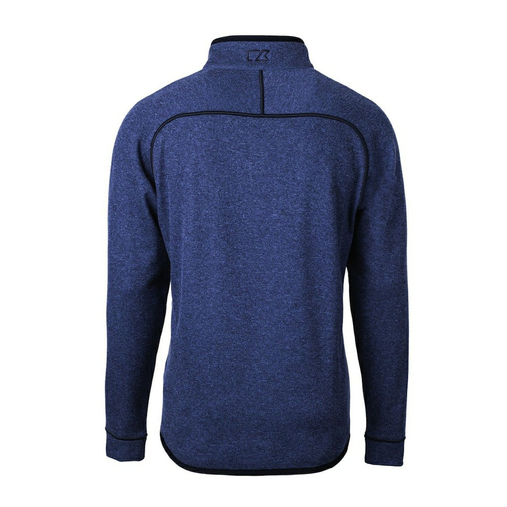 Denver Broncos Cutter & Buck Throwback Logo Mainsail Sweater-Knit Half-Zip Pullover Jacket | NFL Discount